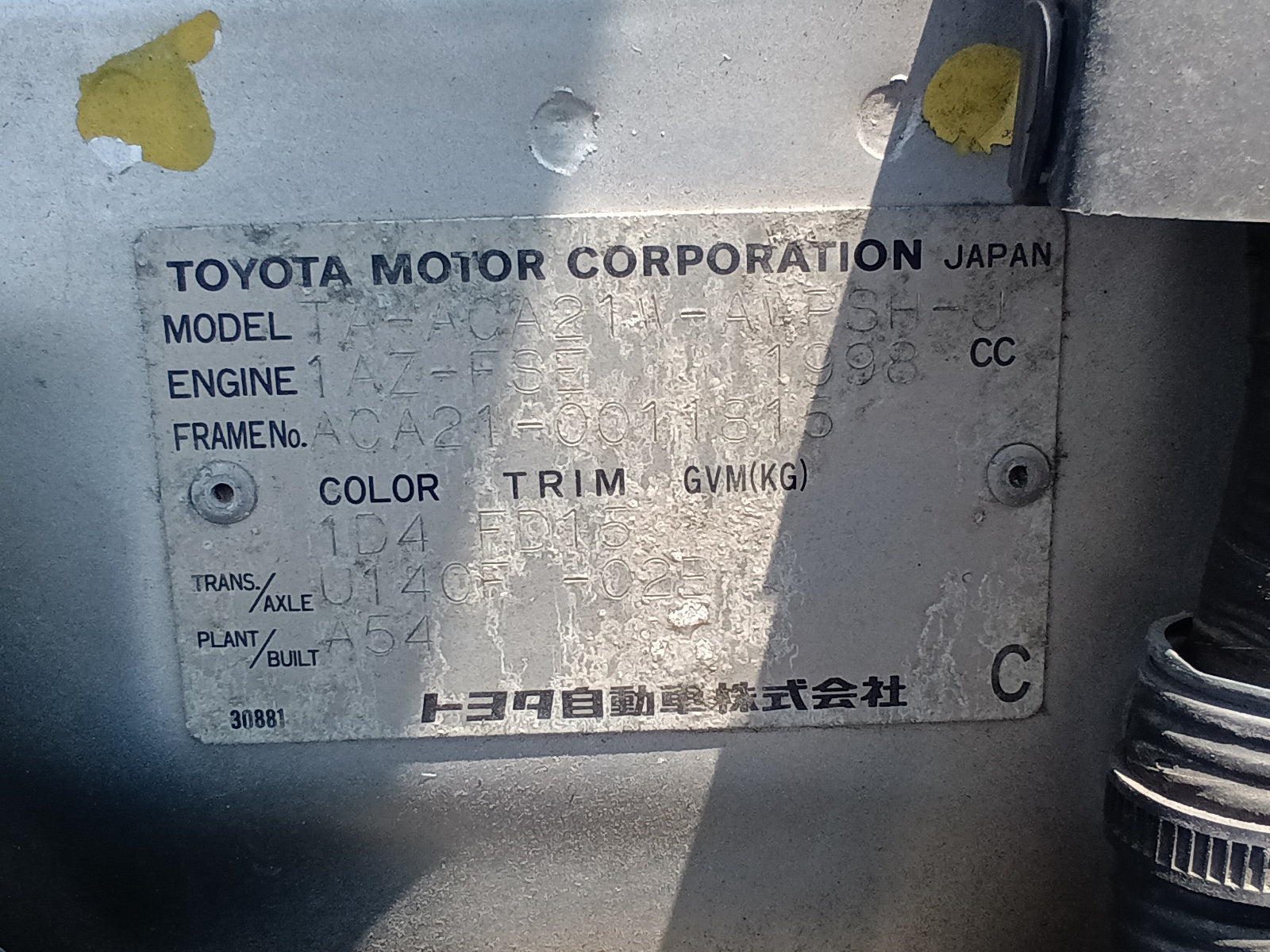 TOYOTA RAV4-J-2000