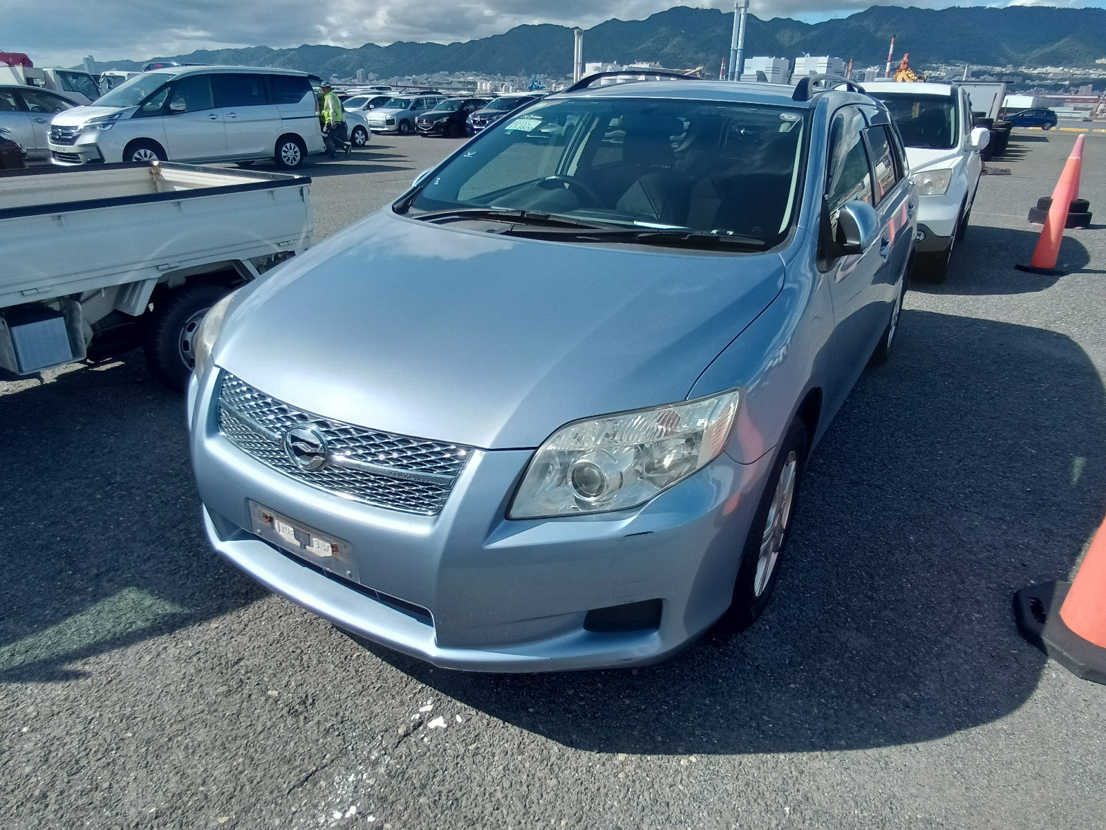 TOYOTA COROLLA FIELDER 2006 LIGHT BLUE
