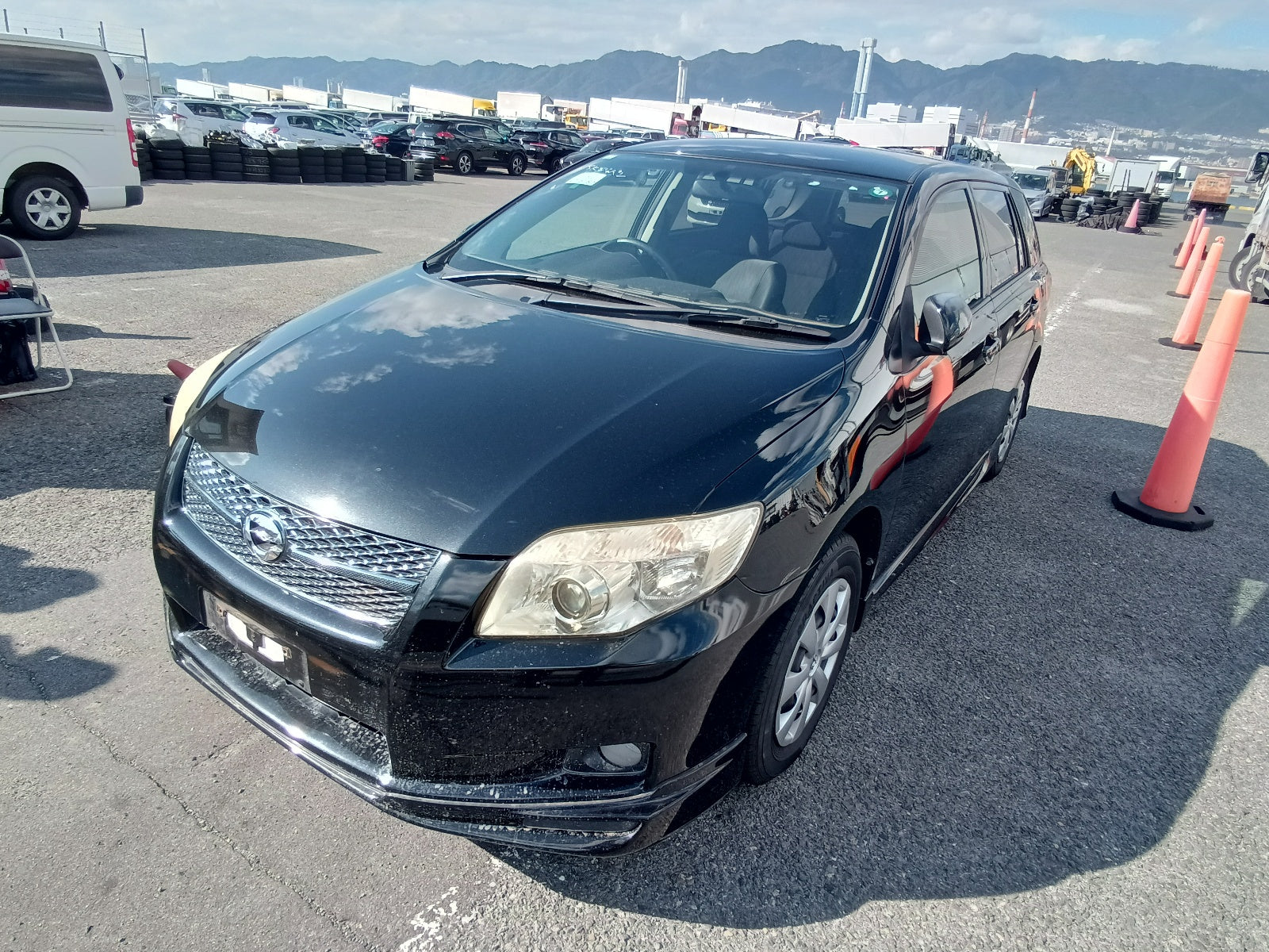 TOYOTA COROLLA FIELDER 2007 BLACK