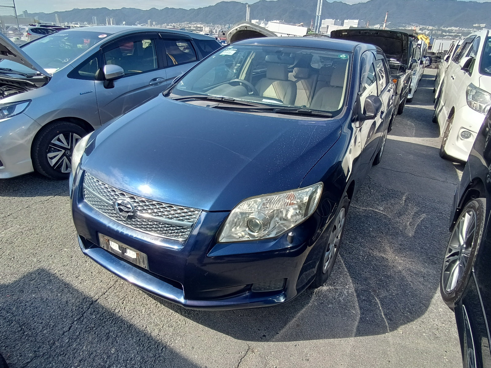 TOYOTA COROLLA FIELDER 2007 NAVY BLUE