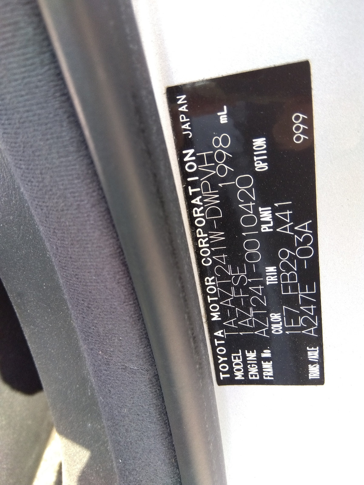 TOYOTA CALDINA-ZT EDITION-2003