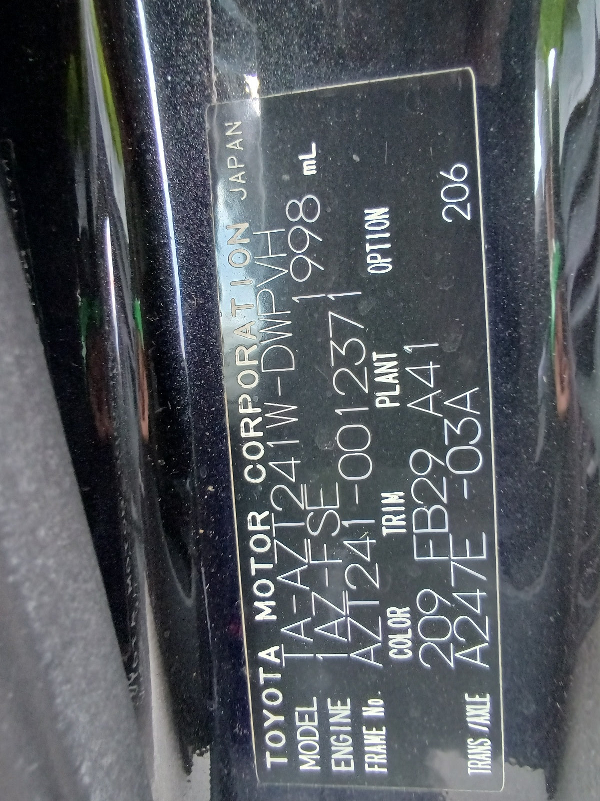 TOYOTA CALDINA 2003 ZT