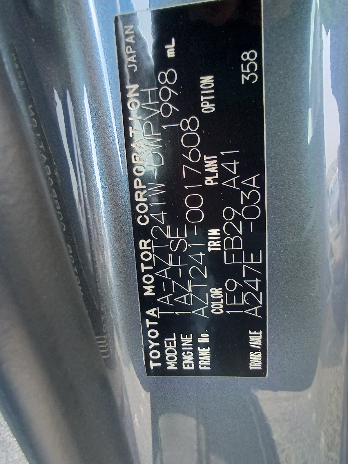 TOYOTA CALDINA-ZT-2003-GRAY