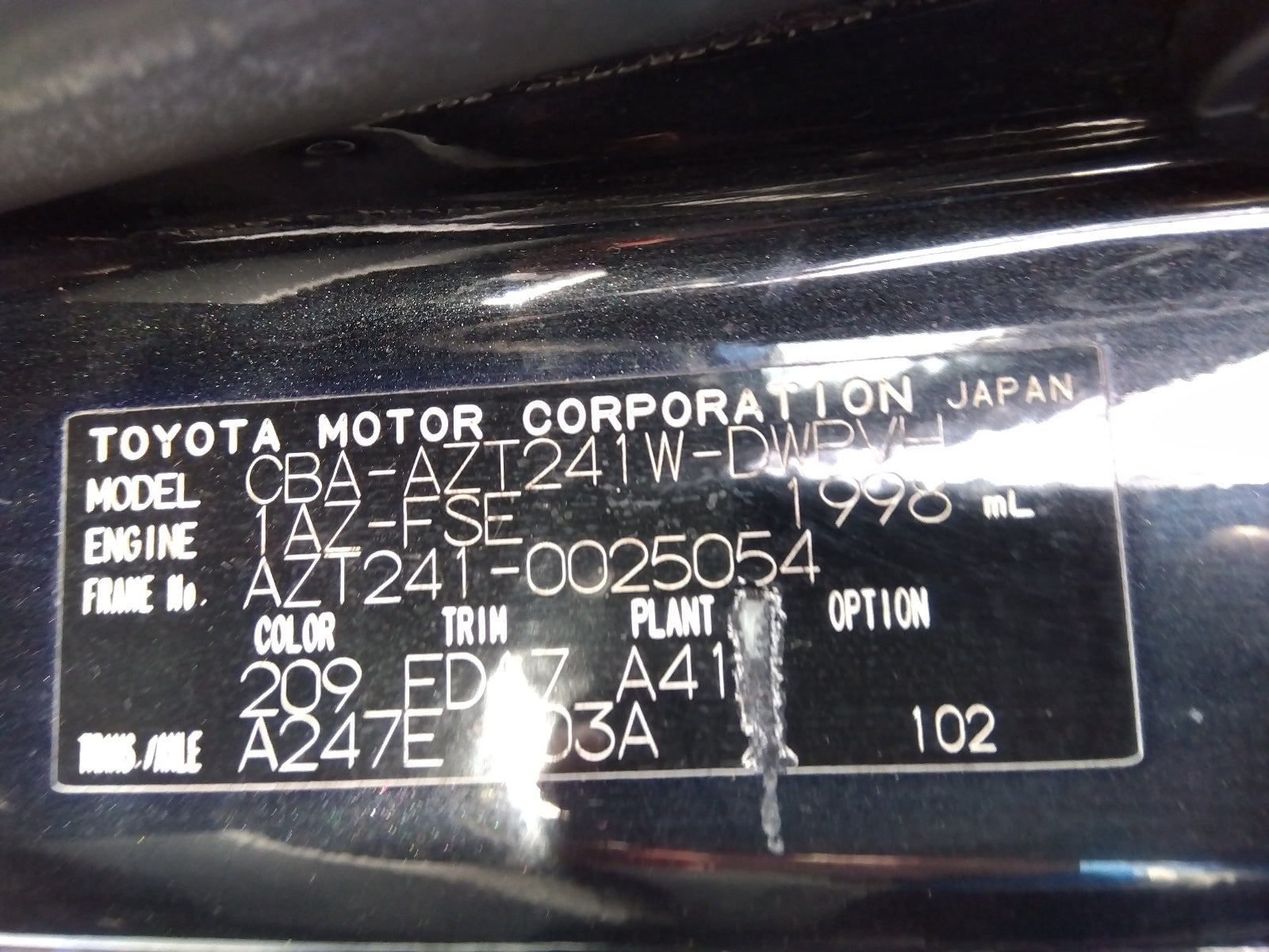 TOYOTA CALDINA-ZT-2006