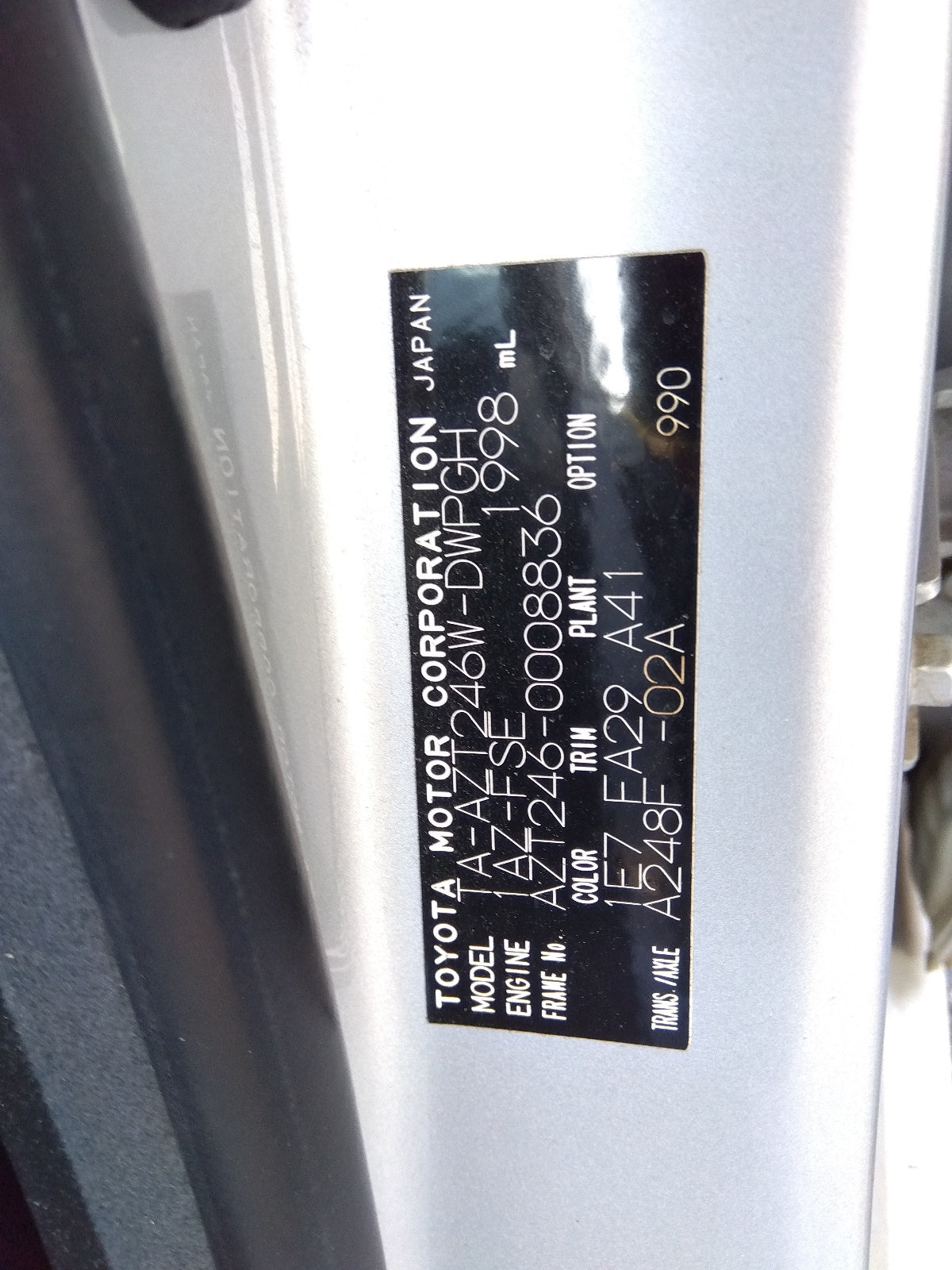 TOYOTA CALDINA-Z AWD 4WD-2003