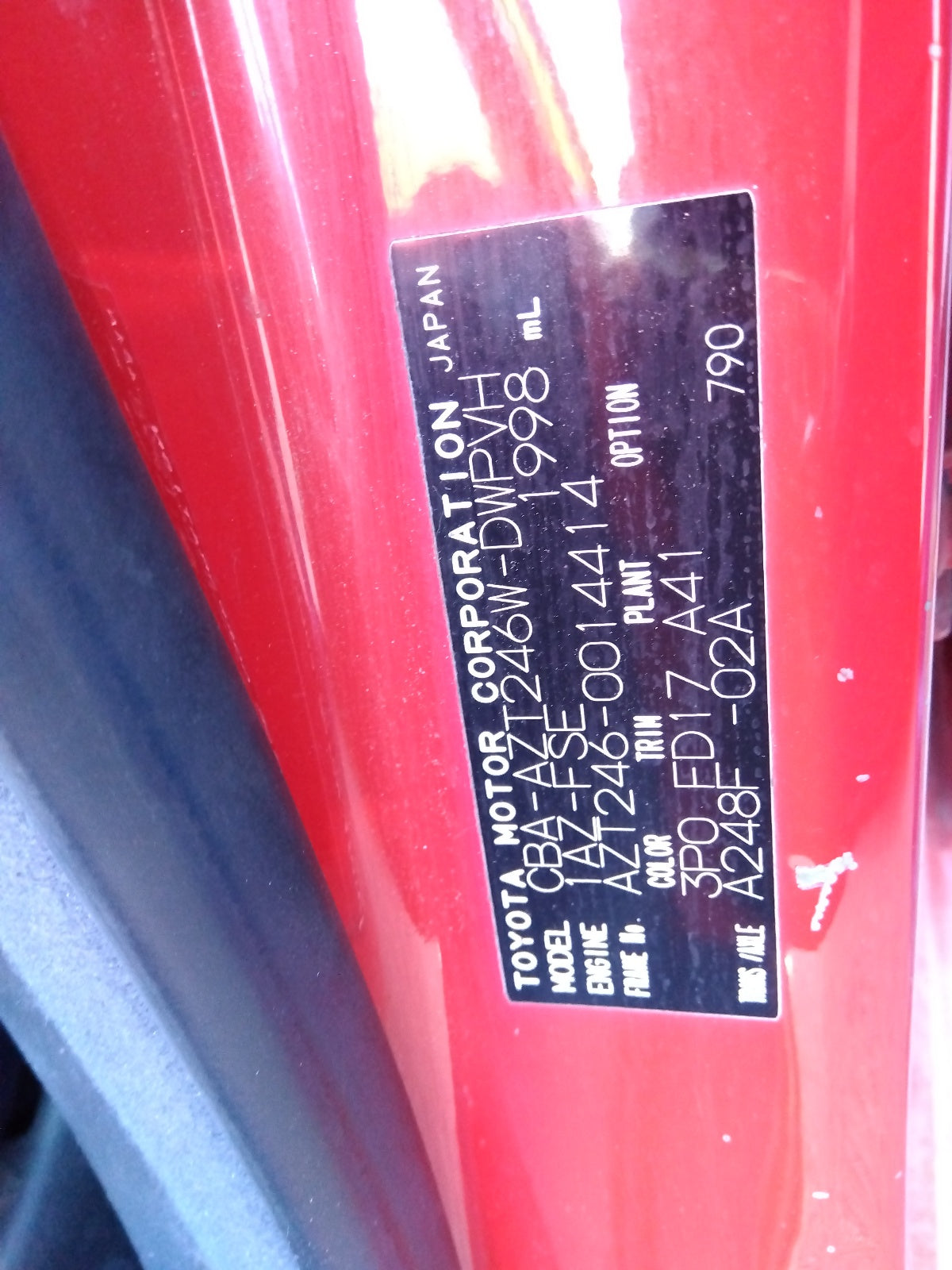 TOYOTA CALDINA-ZT AWD 4WD-2005