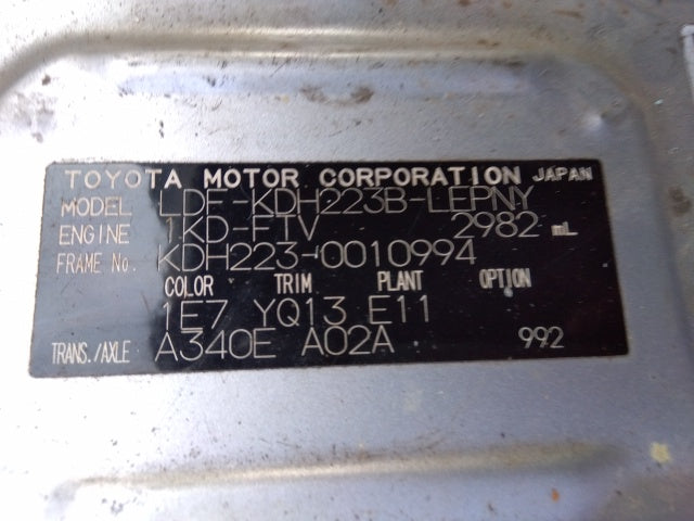 TOYOTA HIACE VAN-S LONG GL TURBO 4D-2011