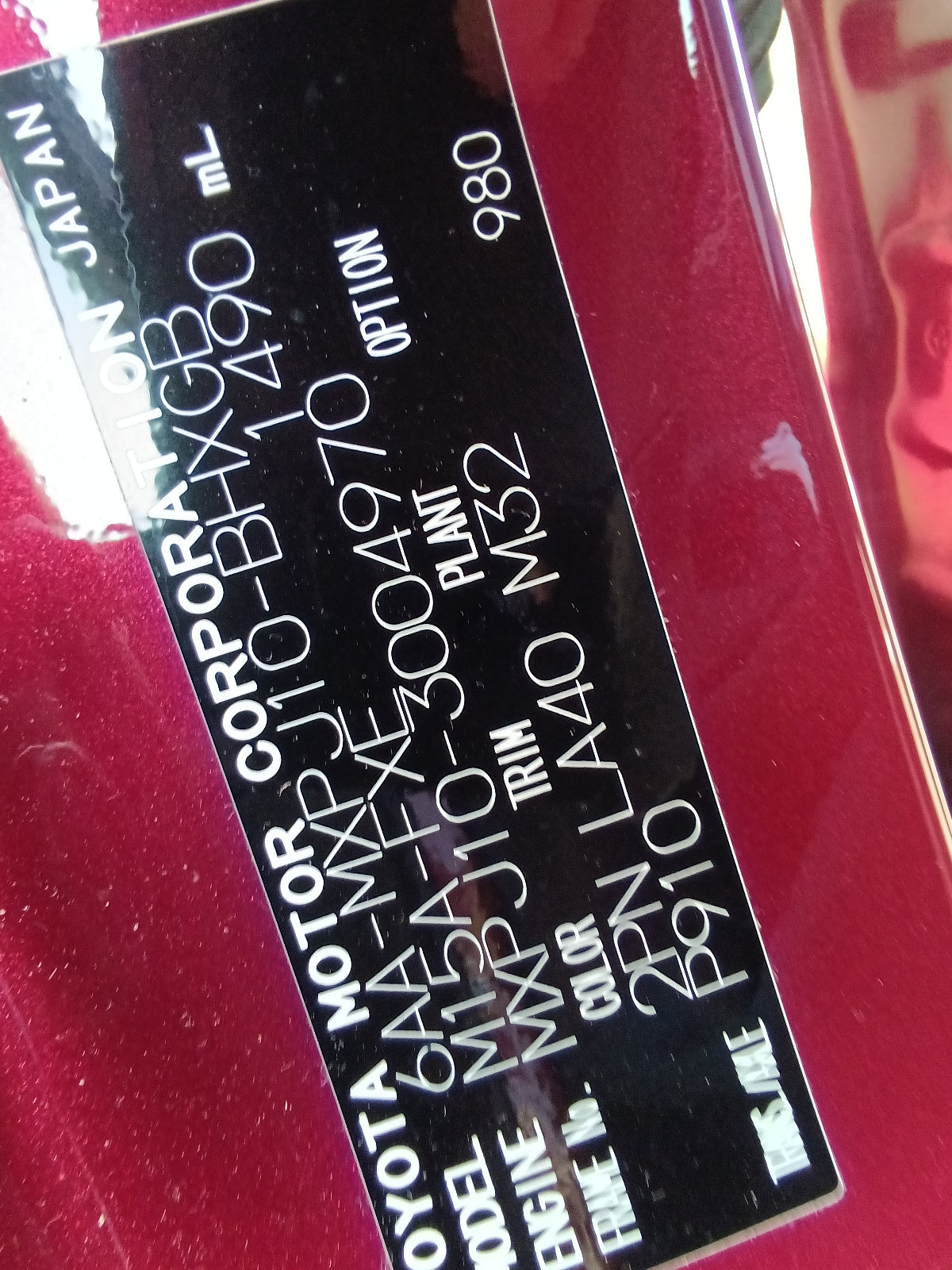 TOYOTA YARIS CROSS-HYBRID Z PACKAGE-2020-RED TWO TONE