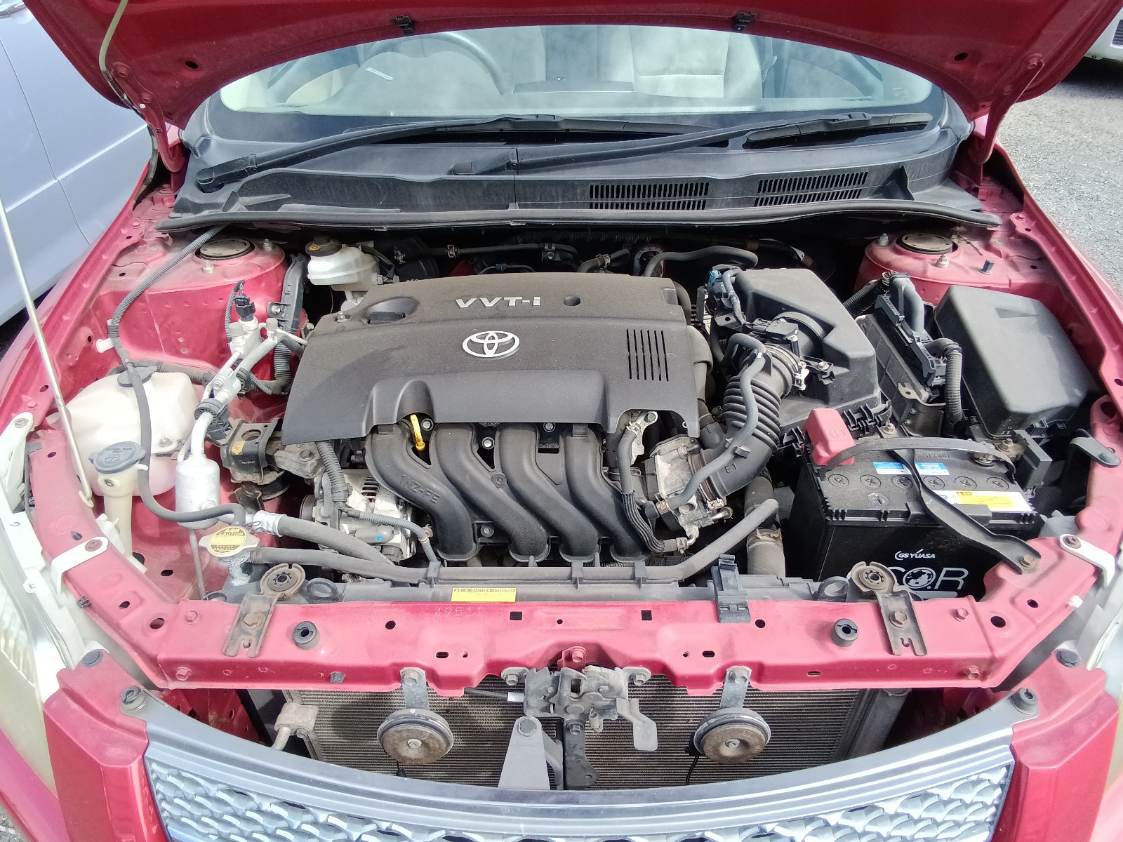 TOYOTA COROLLA FIELDER 2007 red