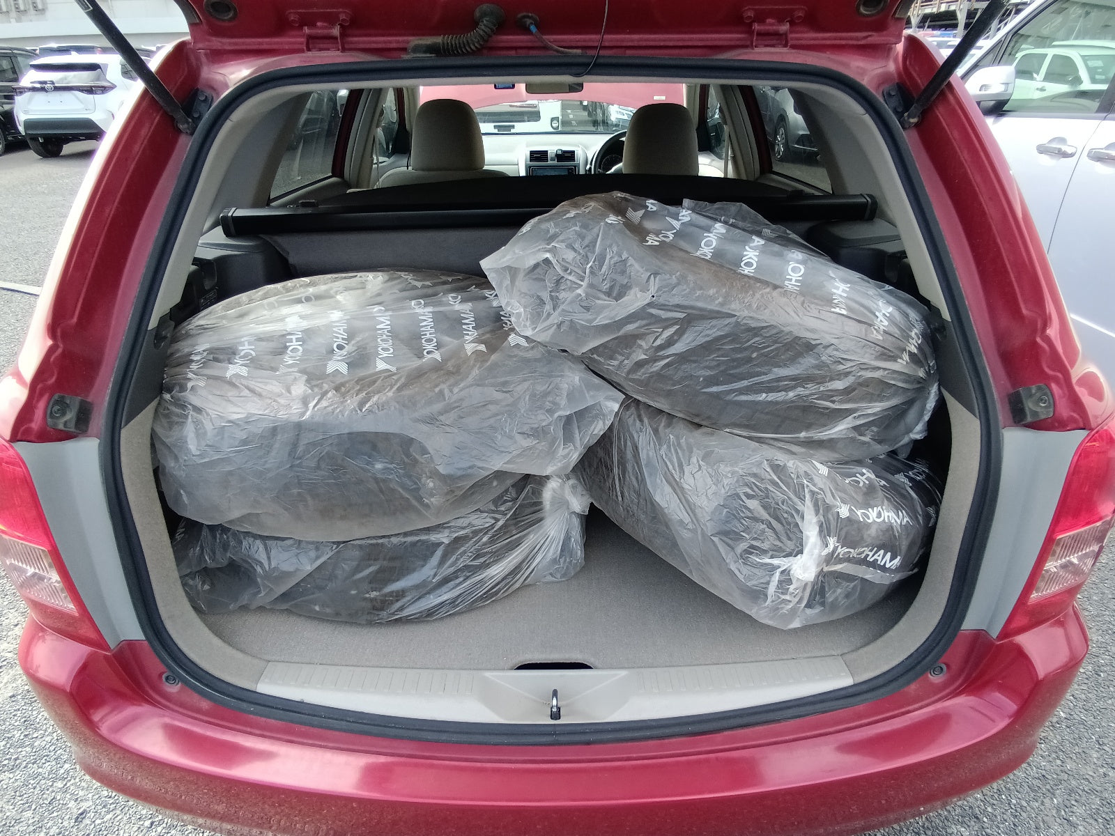 TOYOTA COROLLA FIELDER 2007 red