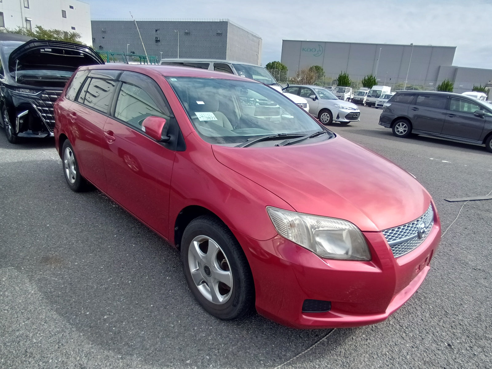 TOYOTA COROLLA FIELDER 2007 red