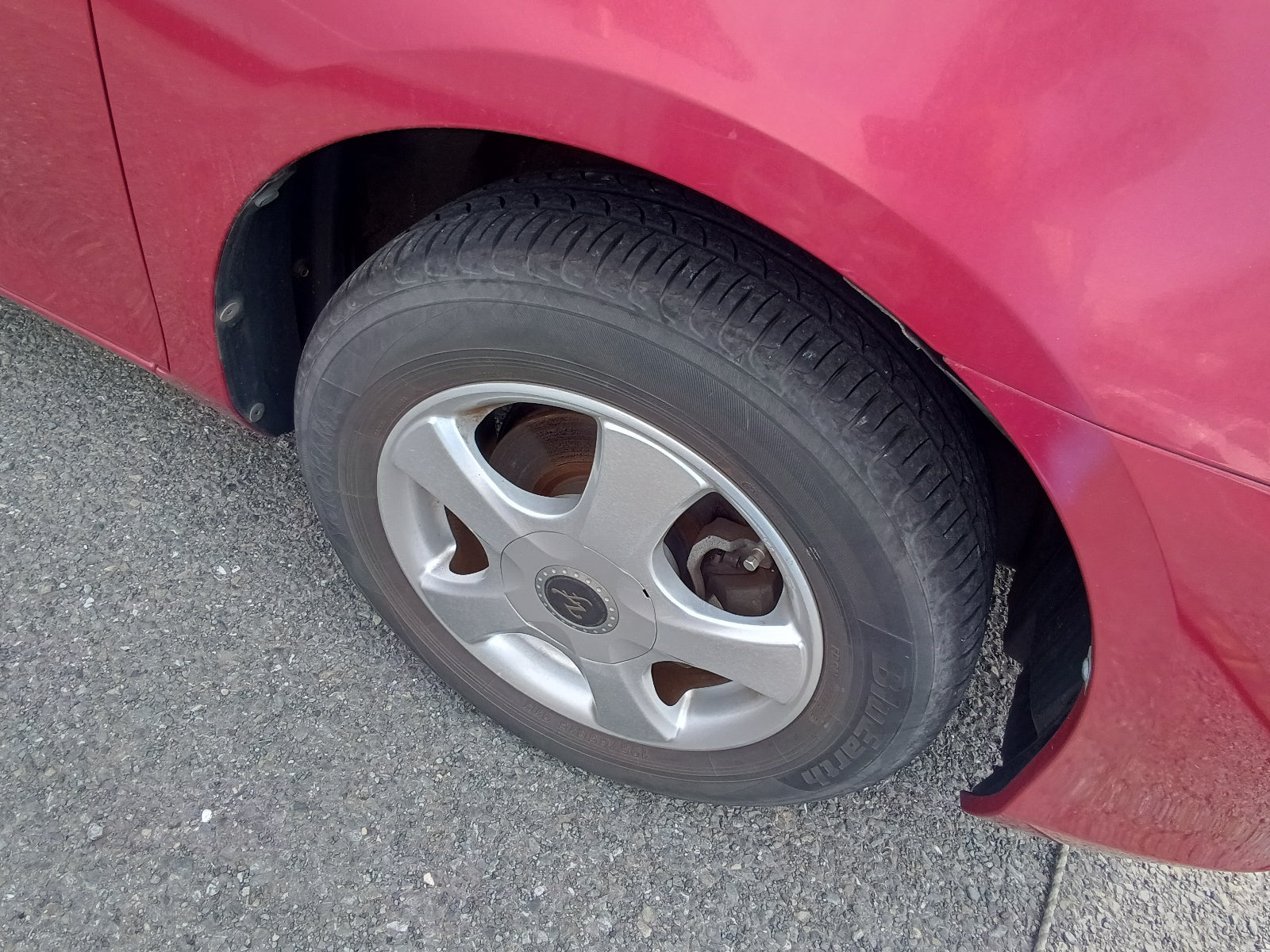 TOYOTA COROLLA FIELDER 2007 red