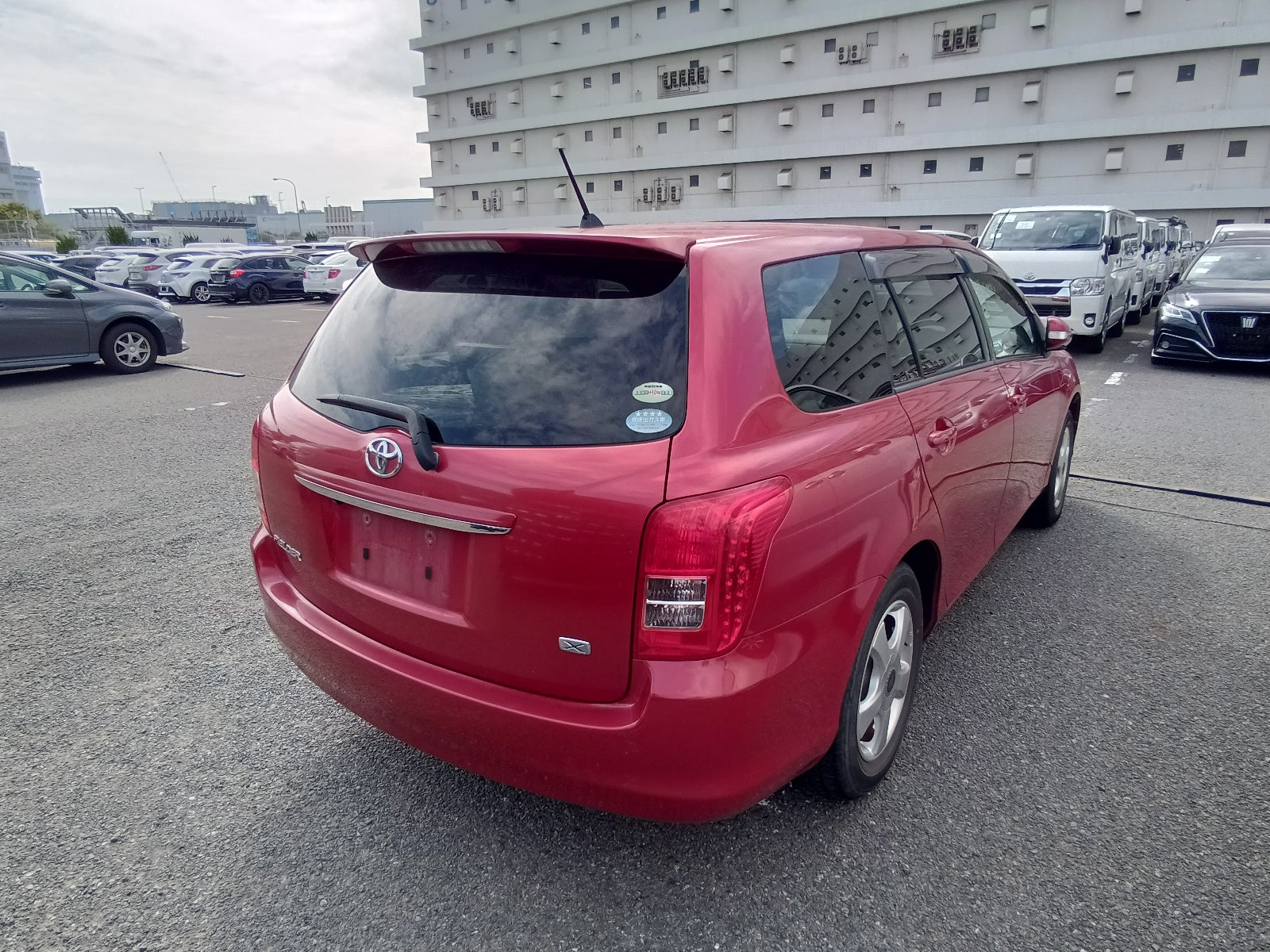 TOYOTA COROLLA FIELDER 2007 red