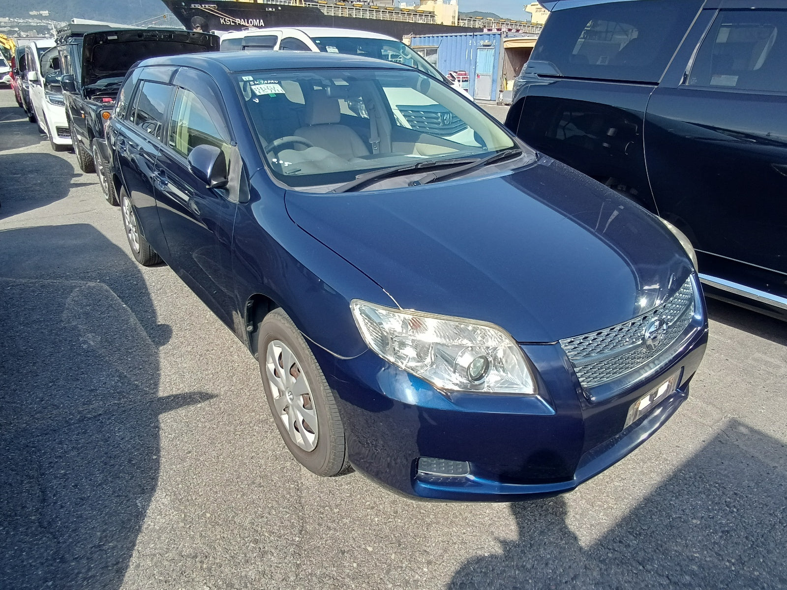 TOYOTA COROLLA FIELDER 2007 NAVY BLUE