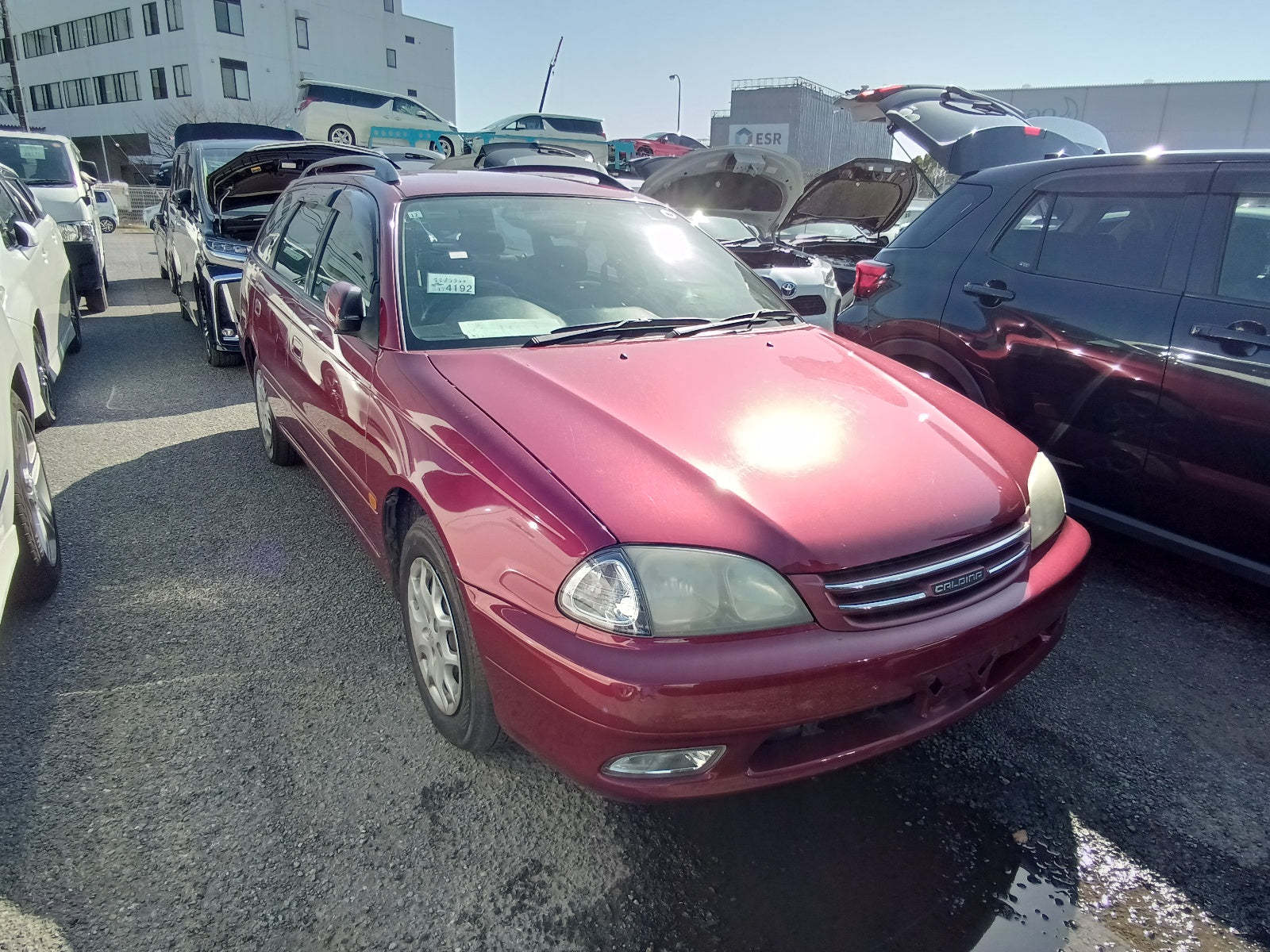 TOYOTA CALDINA VAN-2001 RED