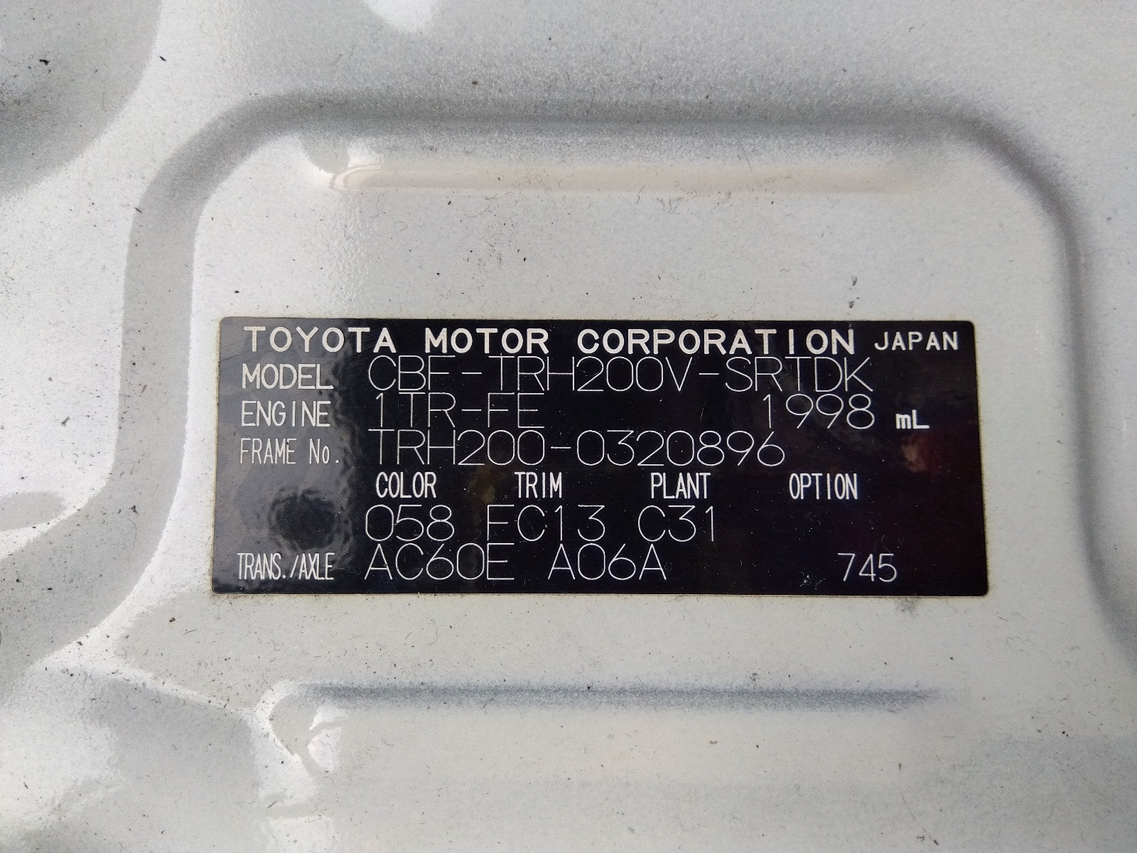 TOYOTA HIACE VAN-DX-2020