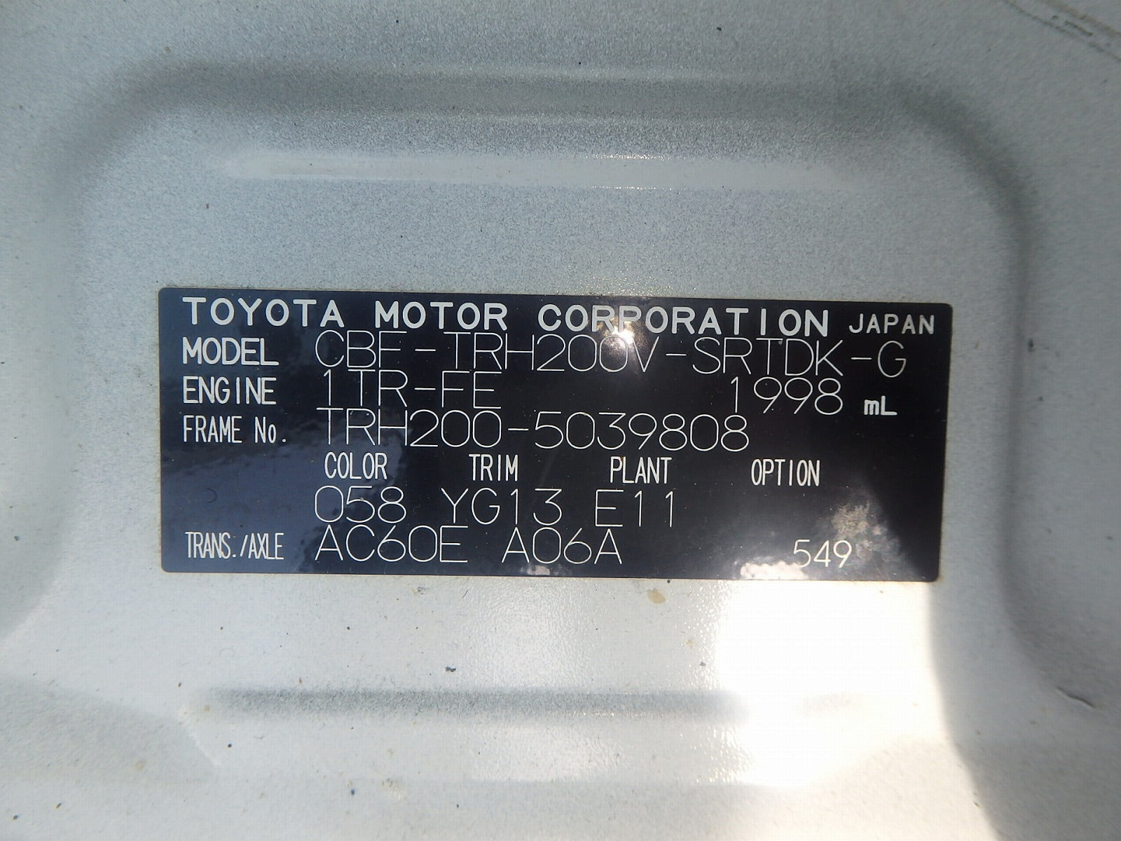 TOYOTA HIACE VAN-2019