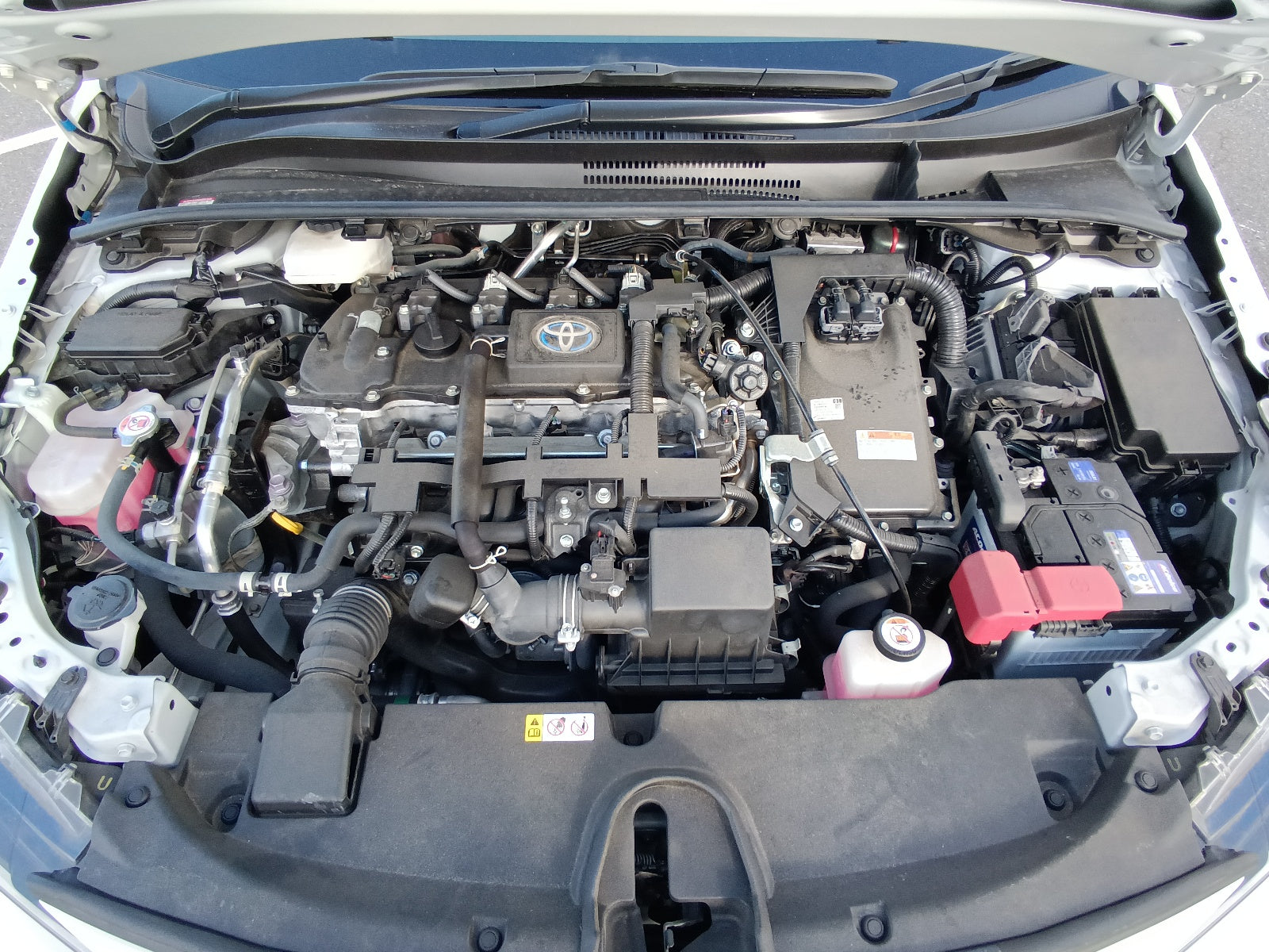 TOYOTA COROLLA 2021 white Hybrid G-X