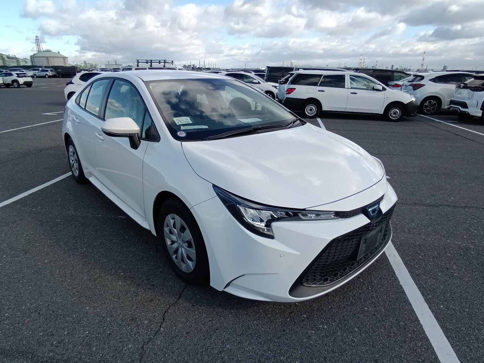 TOYOTA COROLLA 2021 white Hybrid G-X