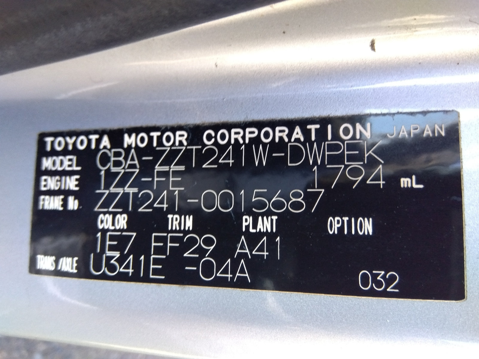 TOYOTA CALDINA-X-2004